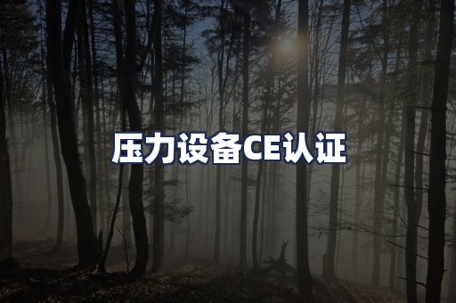压力设备CE认证
